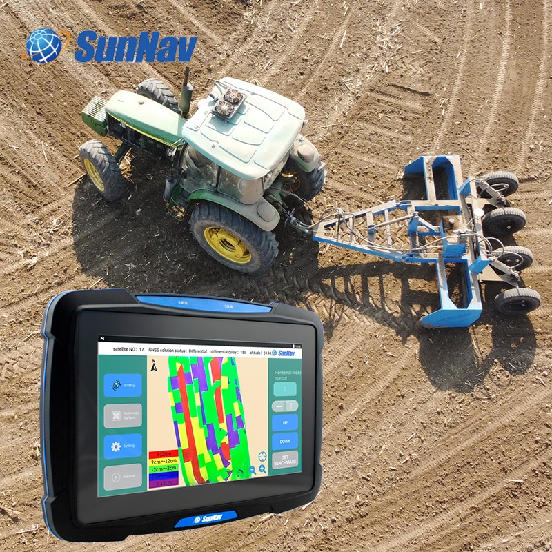 GPS land leveling equipment Farm tractor Android