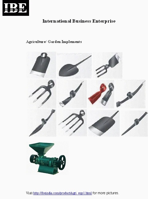 Name Agricultural Tools And Their Uses See More...