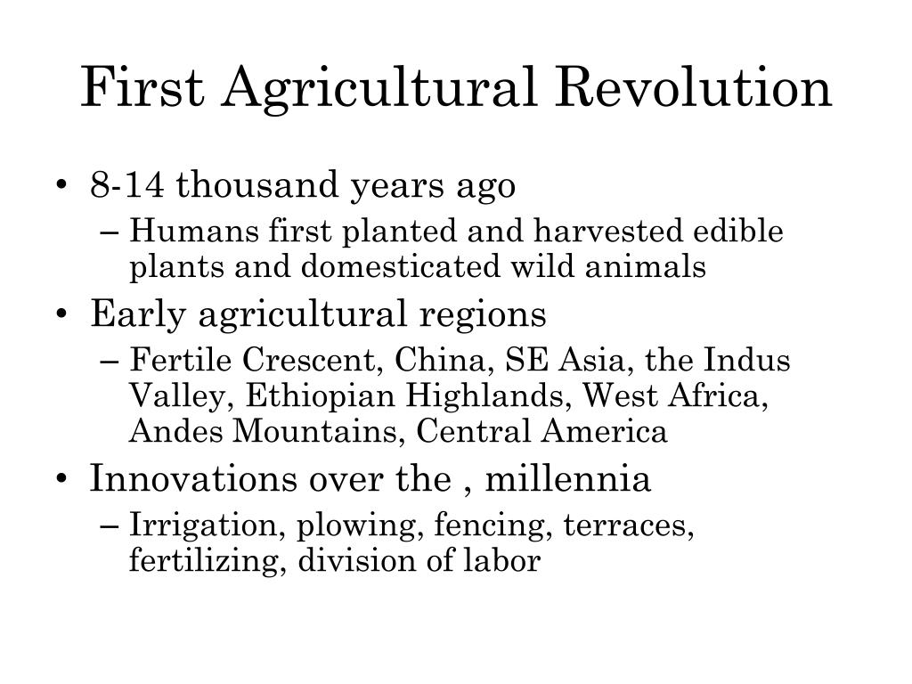 PPT Food for Thought The Globalization of Agriculture