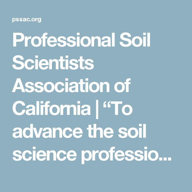 Professional Soil Scientists Association of California