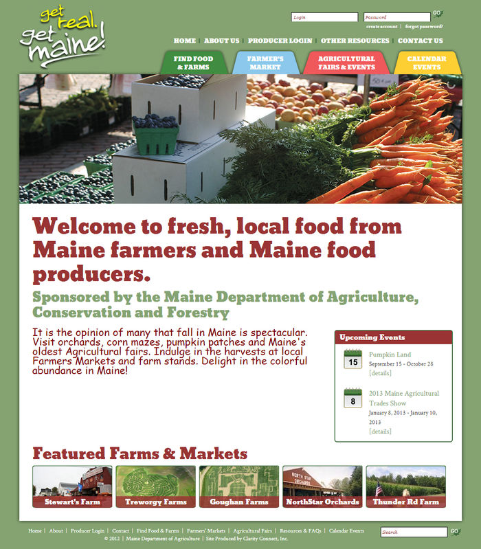 Maine Department of Agriculture CCI Client