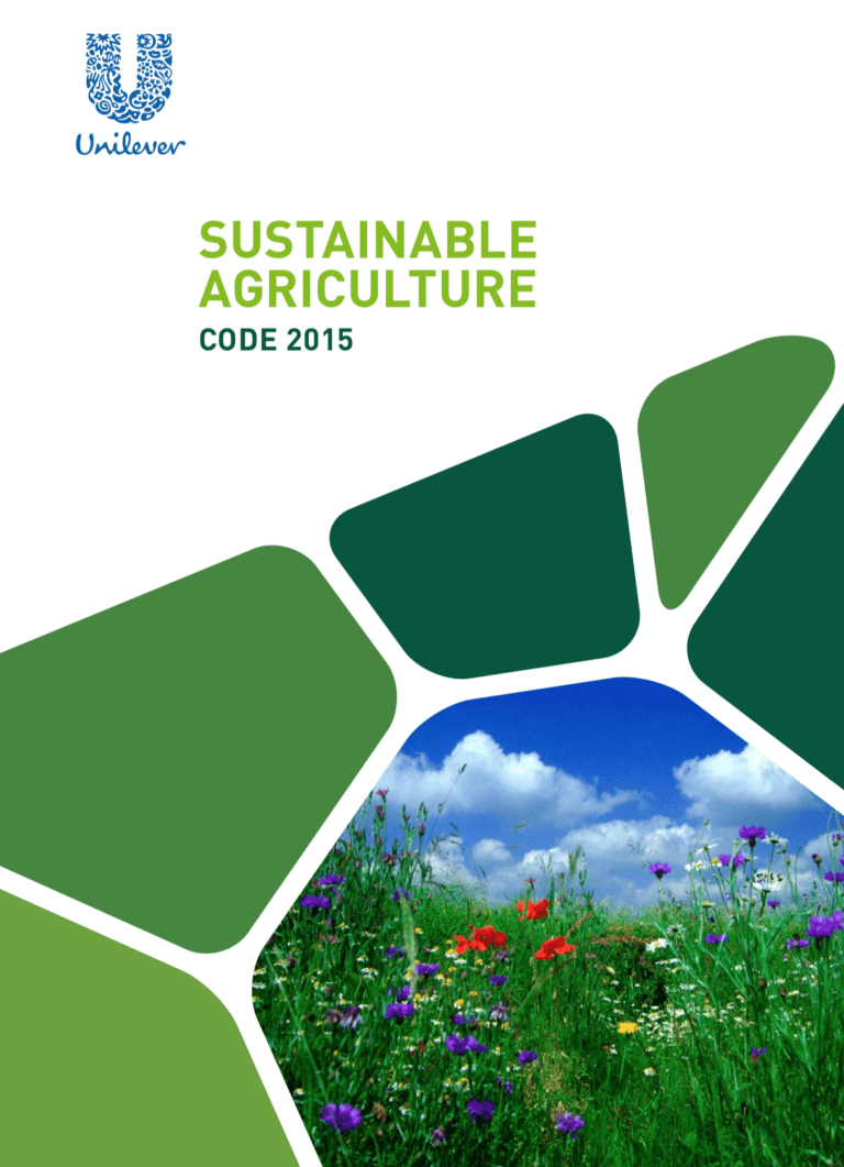 Unilever Sustainable Agriculture Code 2015 RESPECT