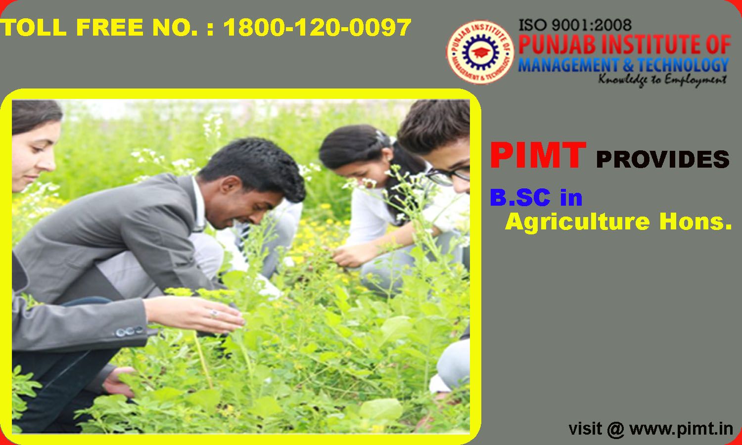 Bachelor of Agriculture (B.Sc Agri.) B.Sc Agriculture is