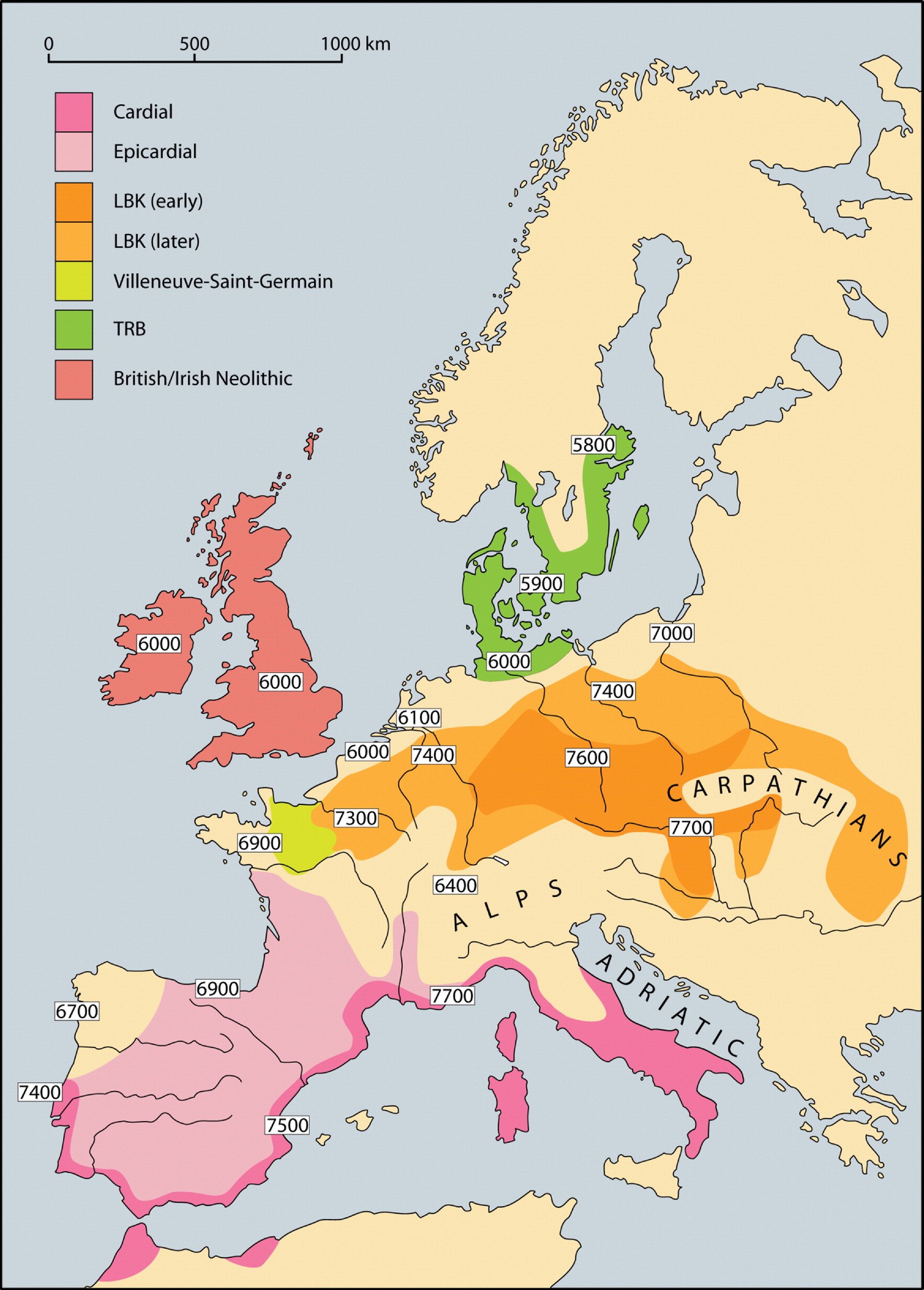 Westward Ho! The Spread of Agriculture from Central Europe