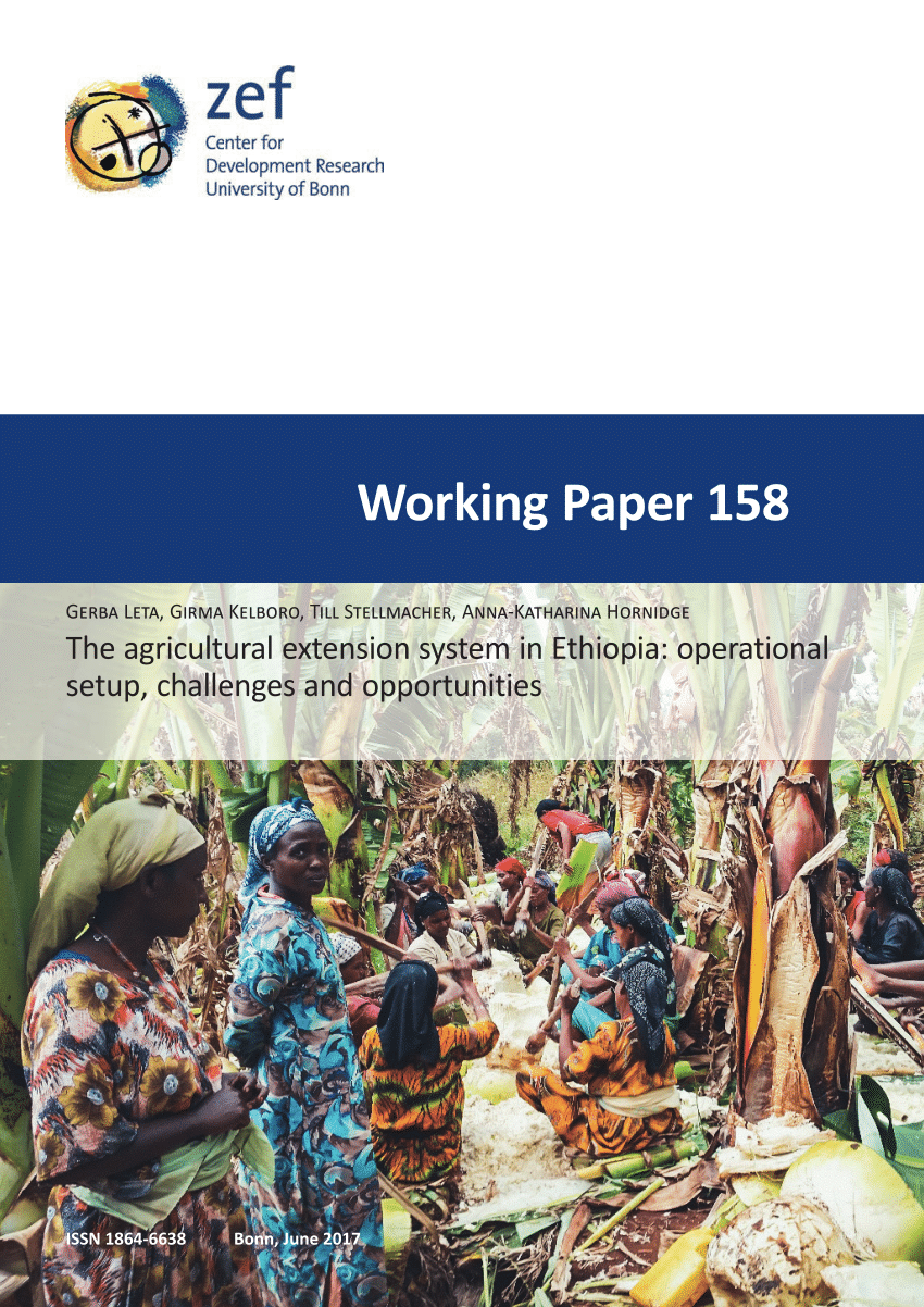 (PDF) The agricultural extension system in Ethiopia